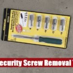 A robust security screw removal tool kit case resting on concrete, ready for safe extraction tasks.