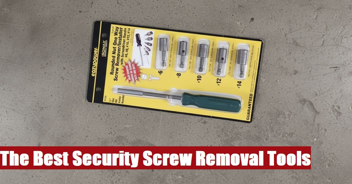 A robust security screw removal tool kit case resting on concrete, ready for safe extraction tasks.